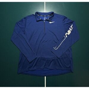 Nike Dri Fit Pacer Running 1/4 Zip Pullover Shirt Men's XL Thumbholes Reflective
